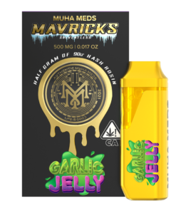 MUHA MEDS GARLIC JELLY   INDICA 500MG HASH ROSIN