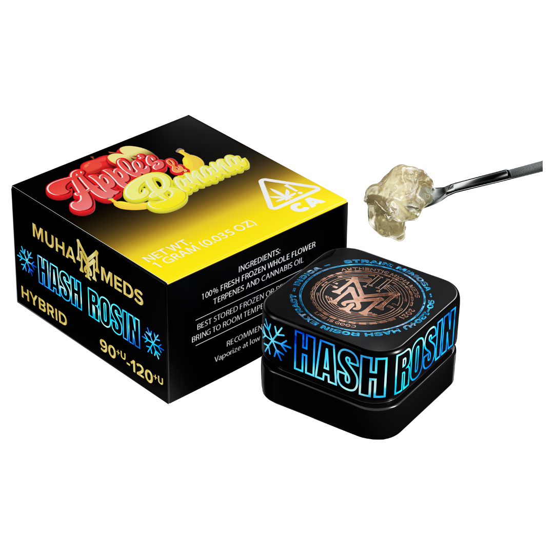 MUHA MEDS APPLES & BANANA | HYBRID 1 GRAM HASH ROSIN MUHA MEDS APPLES & BANANA | HYBRID 1 GRAM HASH ROSIN